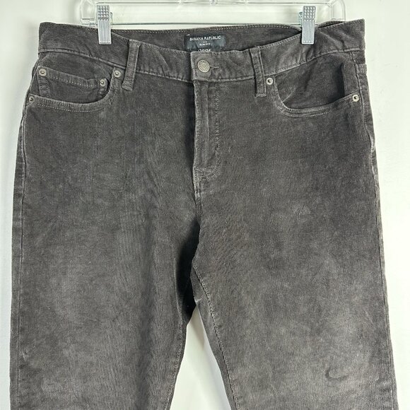 Banana Republic Corduroy Pants Mens 34x32 (Tag 34x34) Travel Cords Brown - Picture 2 of 10